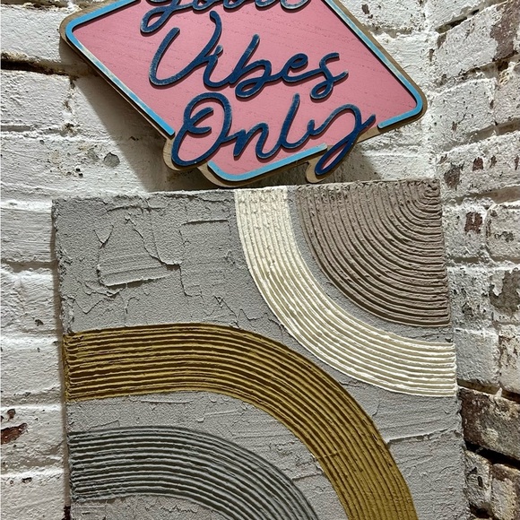 Concrete Geometric Painting on Canvas by Molly Dexter, Seneca Avenue Arts. - Picture 6 of 9